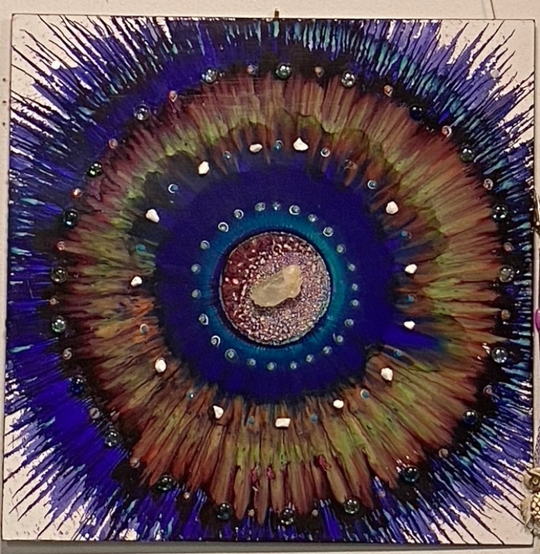 gem mandala by artist Deborah Argyropoulos